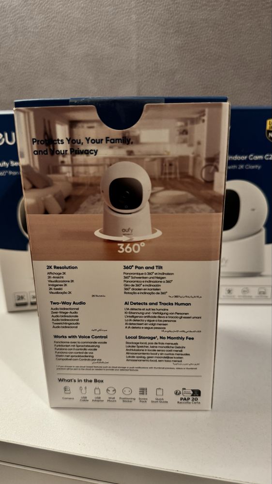 Kamera obrotowa Wi-Fi Eufy C220 2K AI, 360°, do domu i dziecka