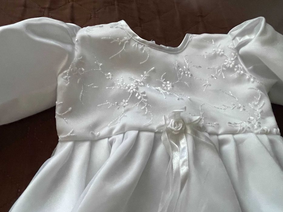 strój na chrzest dla dziewczynki rozmiar 62