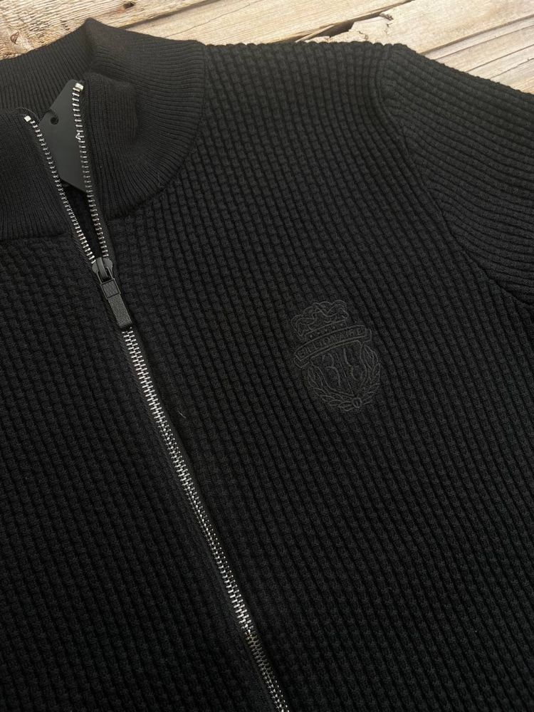 Зіпка Billionaire кофта на блискавці M,L,XL,2XL,3XL коричневий/синій