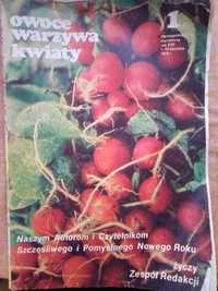 Owoce warzywa kwiaty dwutygodnik 1 1978 ogrodniczy gazeta czasopismo