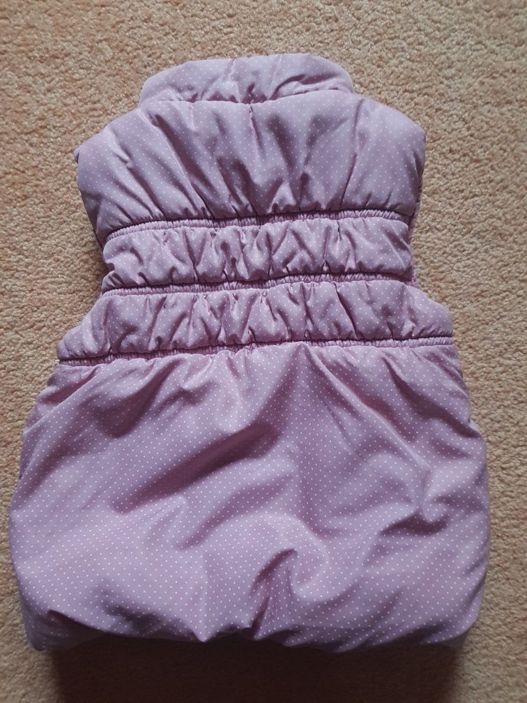 Gruba, ocieplana kamizelka 92/98 bezrękawnik