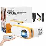 Mini projektor LED PRZENOŚNY RZUTNIK FULL hd tv 3000 lm Zenwire d300