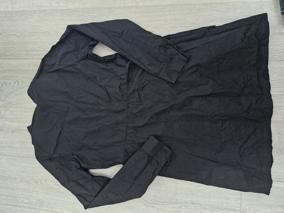 MiLady sukienka koszulowa z falbankami w kolorze czarnym rozmiar S/M