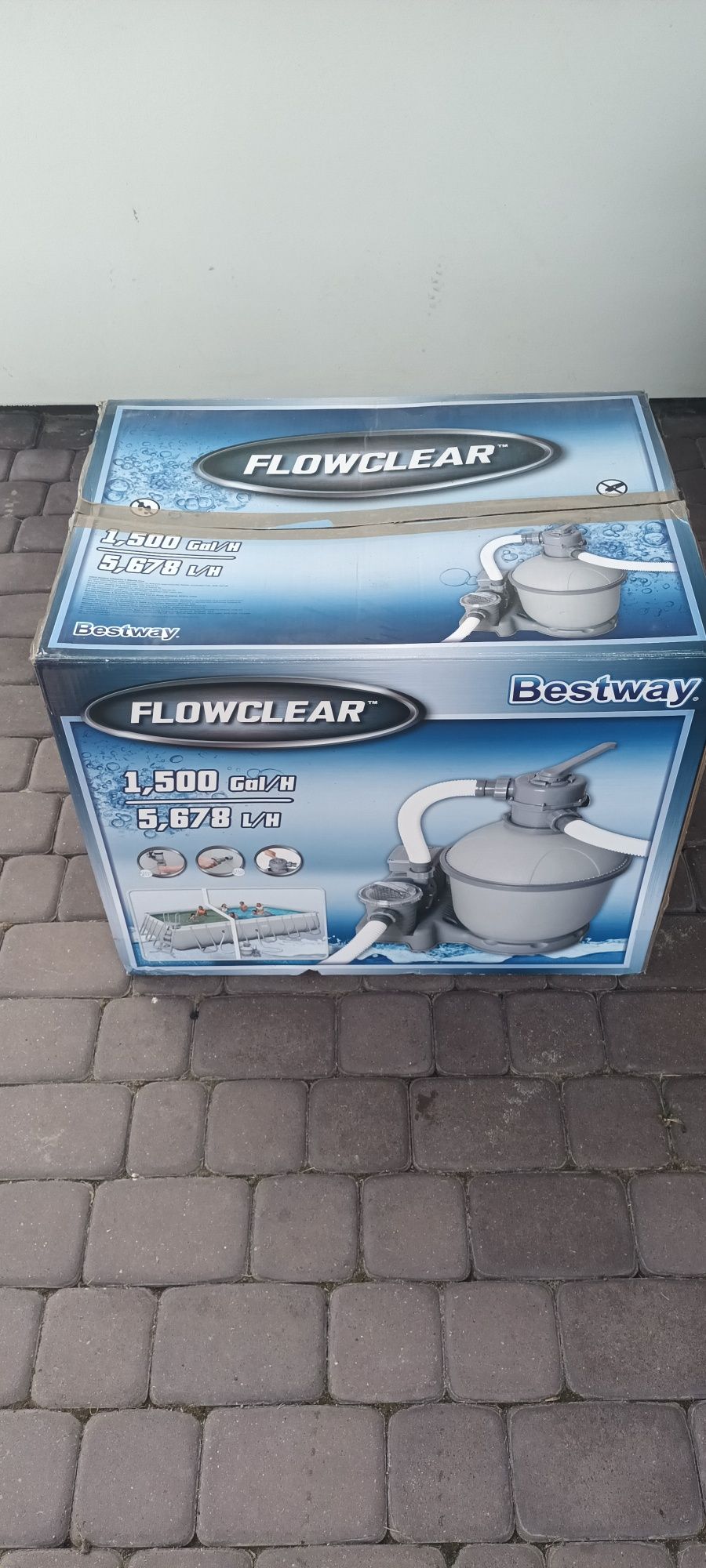 Basen ogrodowy Bestway + pompa piaskowa