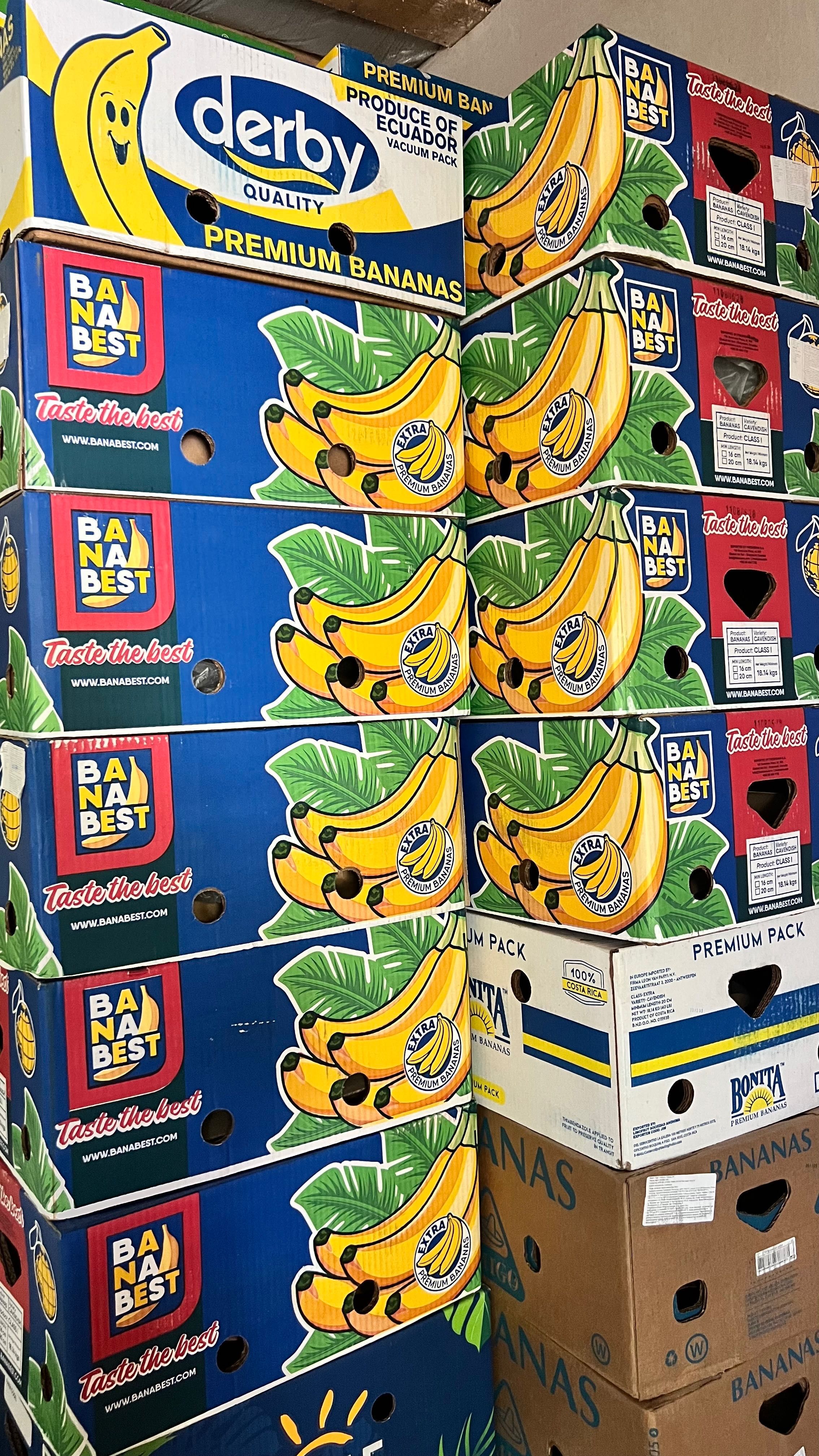 Бананки картонні, картонні коробки