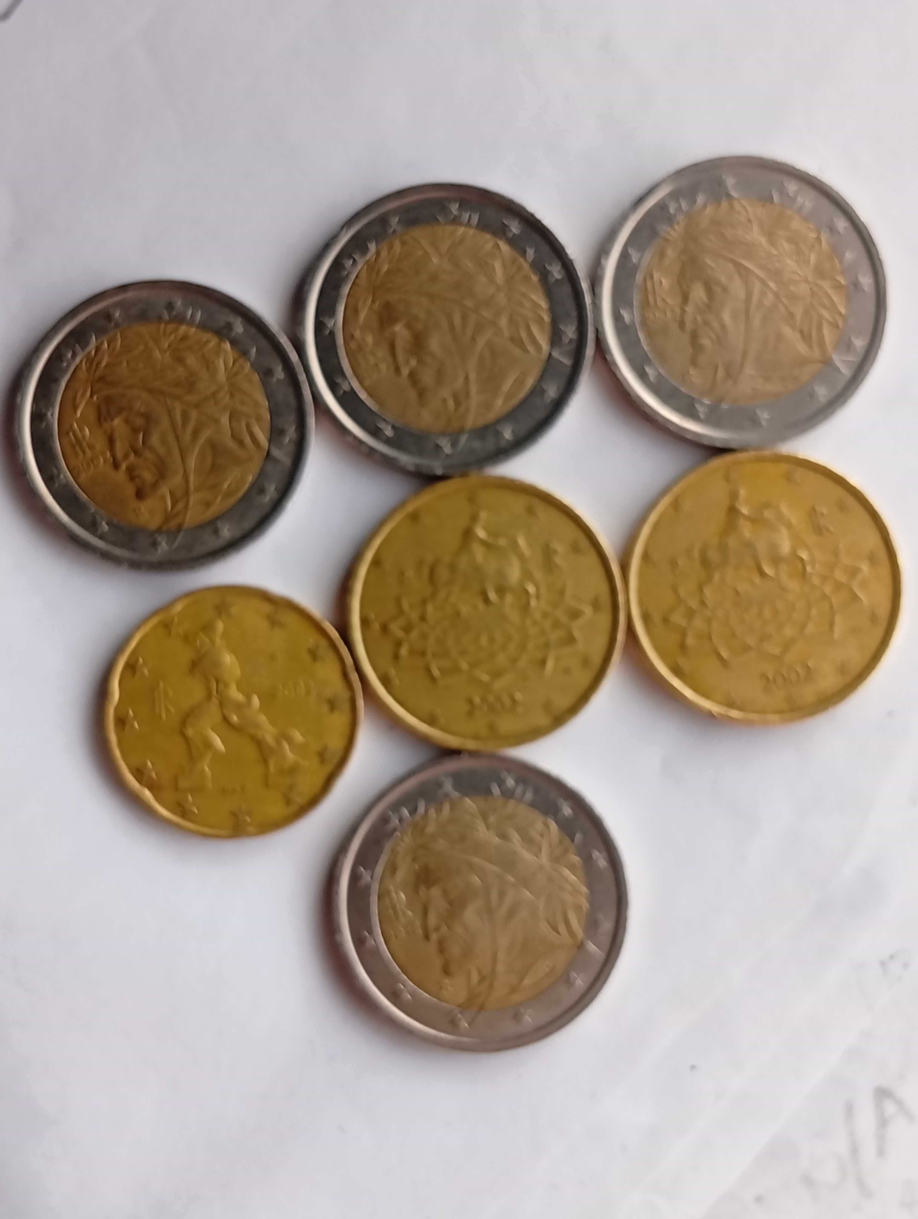 Lote de moedas 2002, Itália (oferta de moeda 2012, também da Itália)
