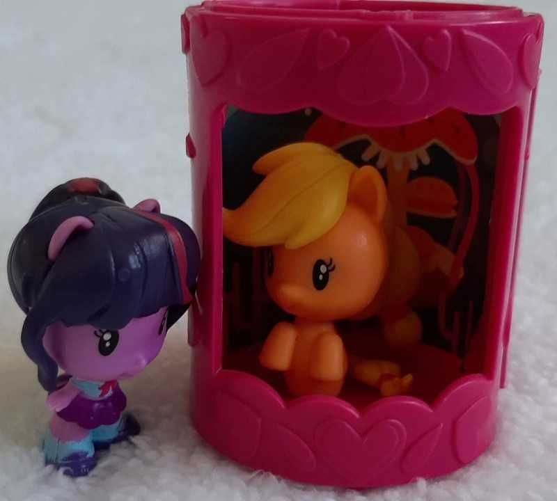 My Little Pony - 2 małe figurki, maleńka Applejack i Twilight dziewcz