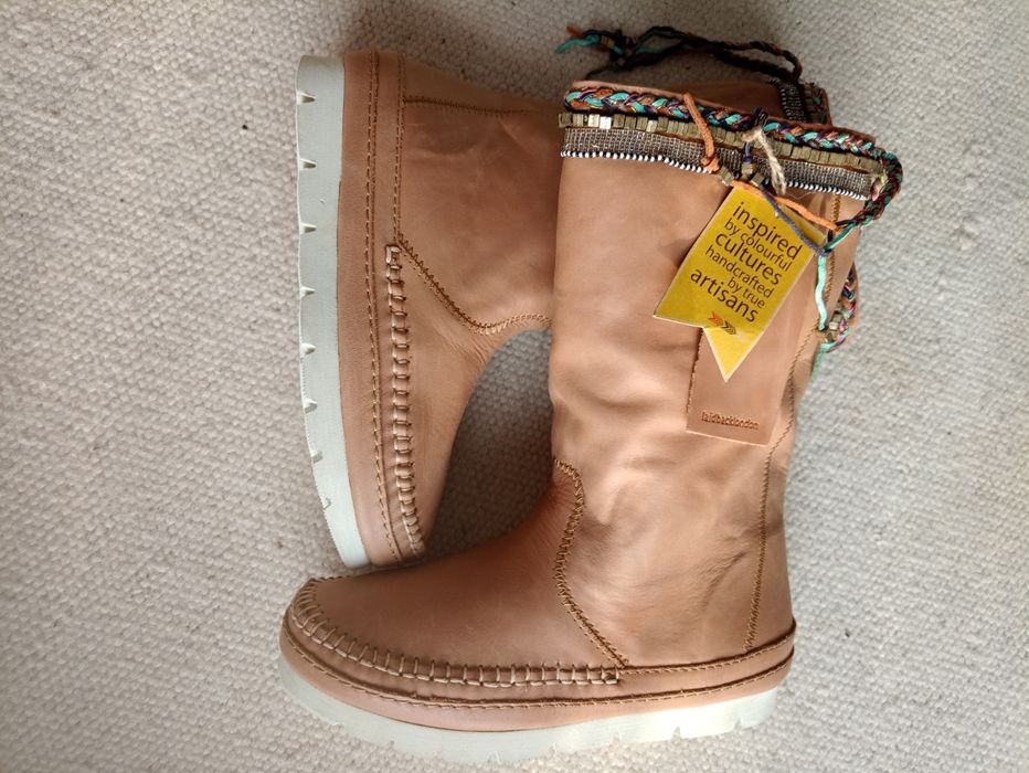 Buty Laidback London Boho kozaki handmade