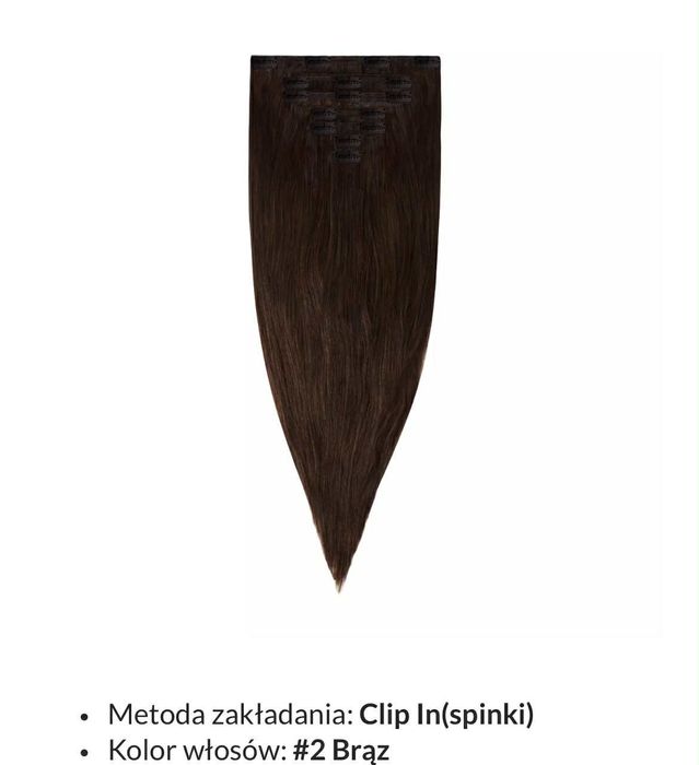 Włosy naturalne clip in
