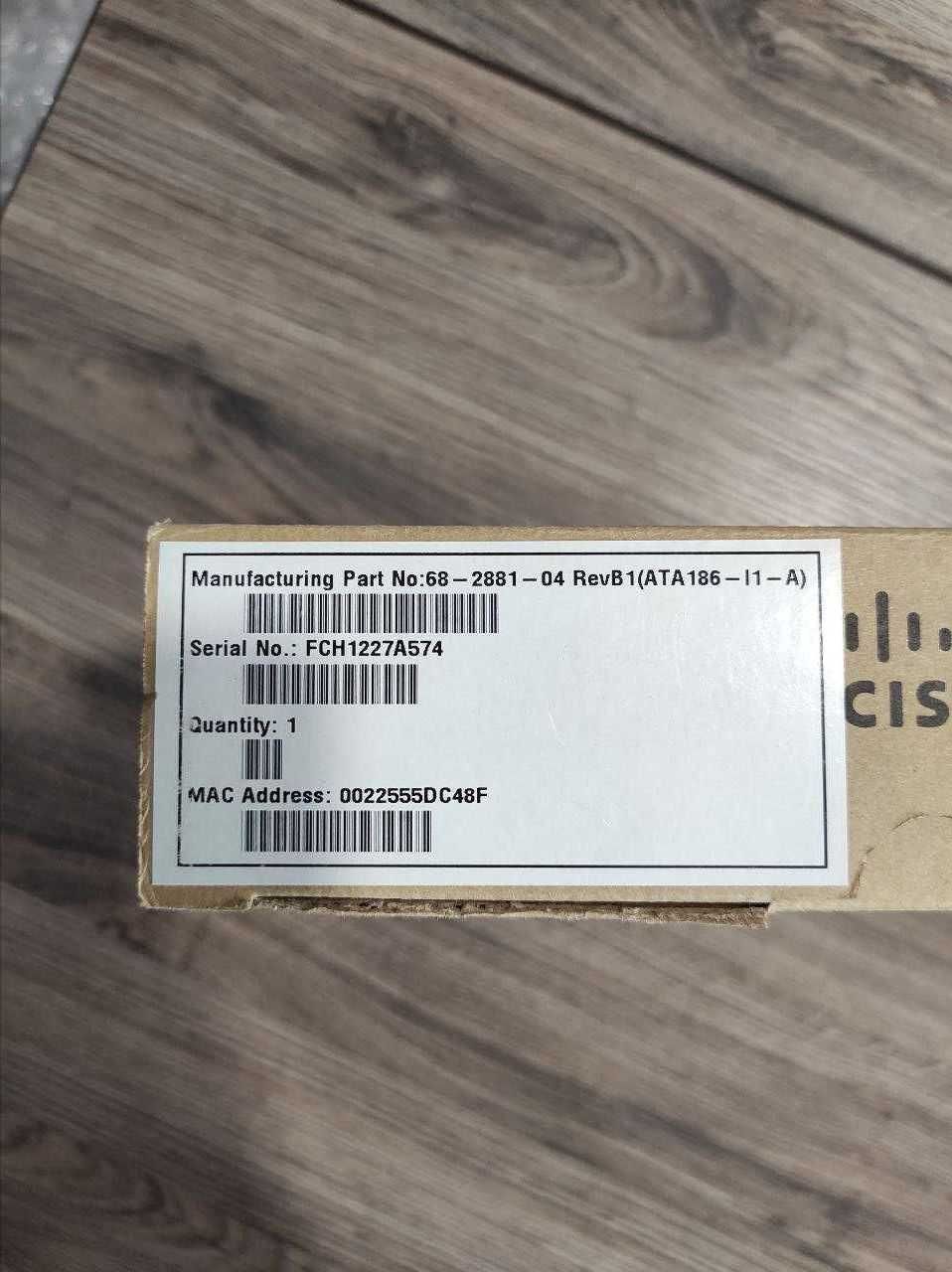 Аналоговий телефонний адаптер Cisco ATA 186-I1-A