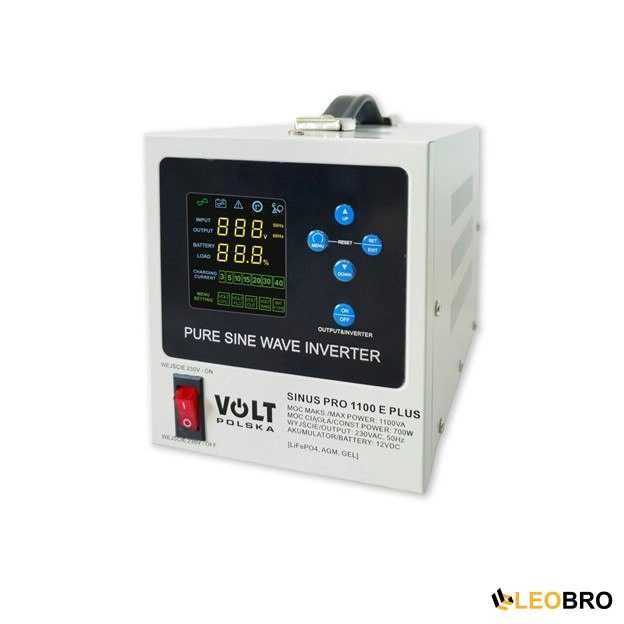 Гібридний ДБЖ / інвертор Volt Polska SINUS PRO 700/1100W  12/230V