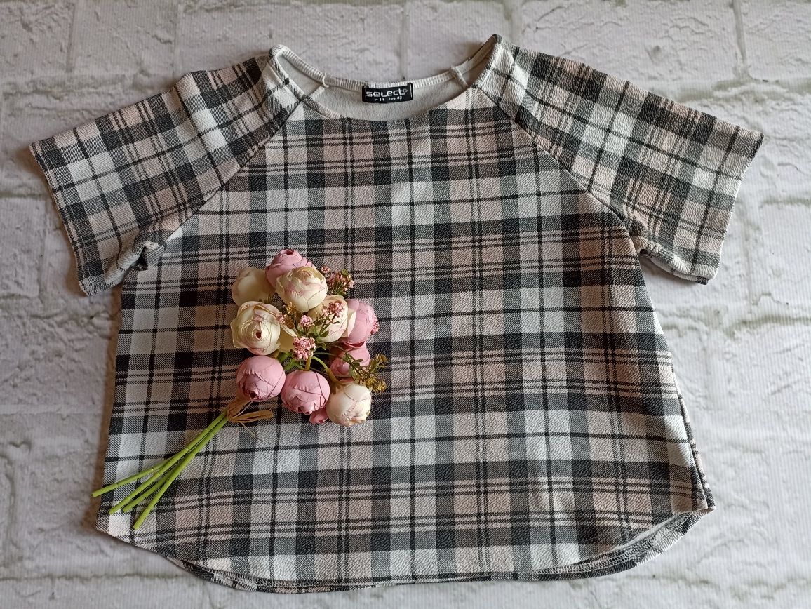Bluzka w kratę Select R.42/XL