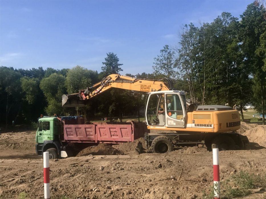 Usługi podnośnikiem koszowym, Wycinka drzew, Usługi koparką, dźwig itp