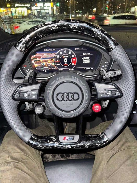 ТОПове карбонове кермо для Audi у повній комплектації з подушкою/ ауди