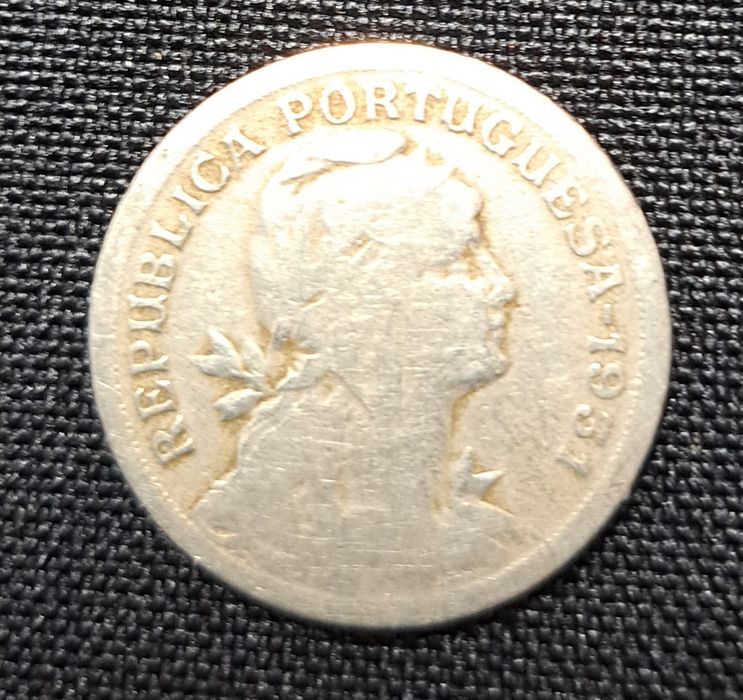 Moeda de 50 centavos 1931 Alpaca R. Portuguesa.