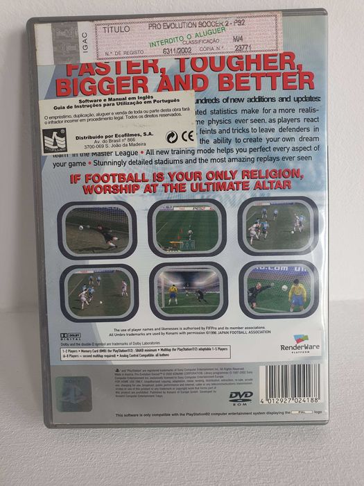 Conjunto de Jogos de Desporto PS2 e PS3