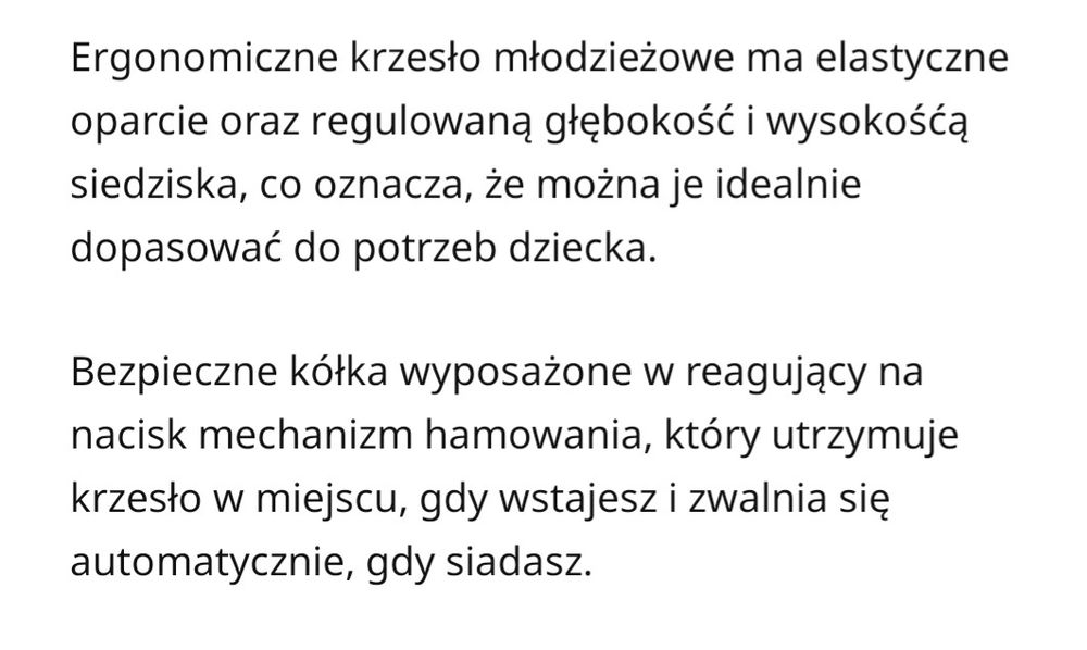 Vimund dziecięce krzesło biurowe, jasnoróżowe