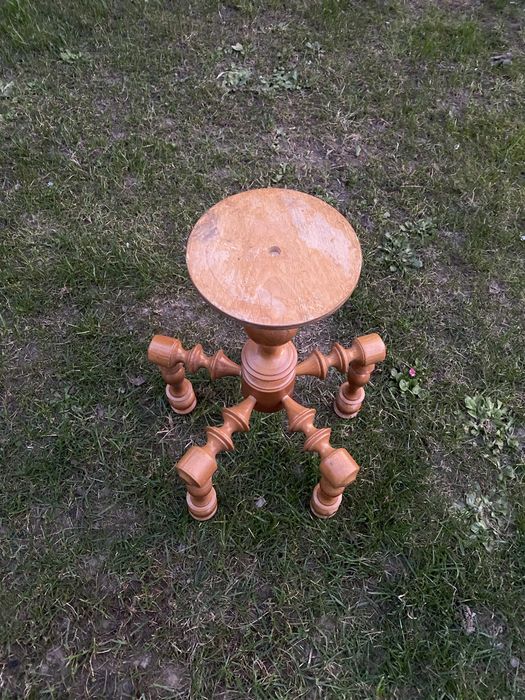 Drweniany świecznik