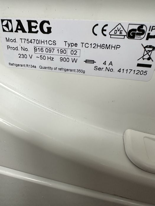 сушильна машина AEG 8 кг А+++ Germany Top