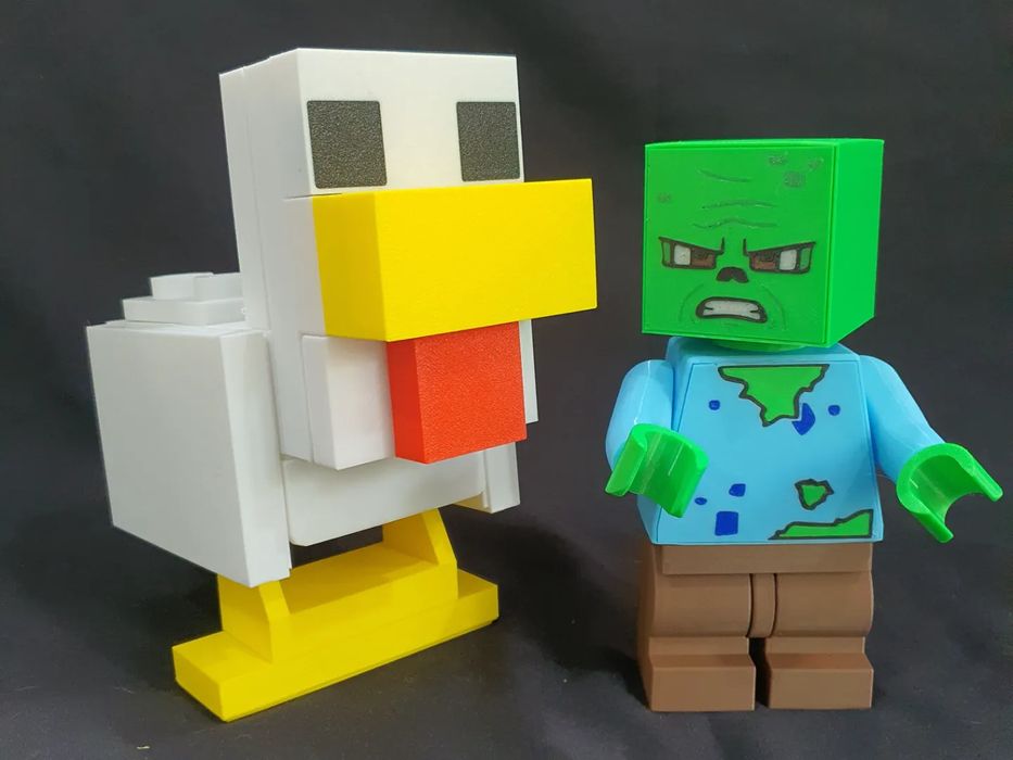 Figura 'Big Brick' Zombie de Minecraft
