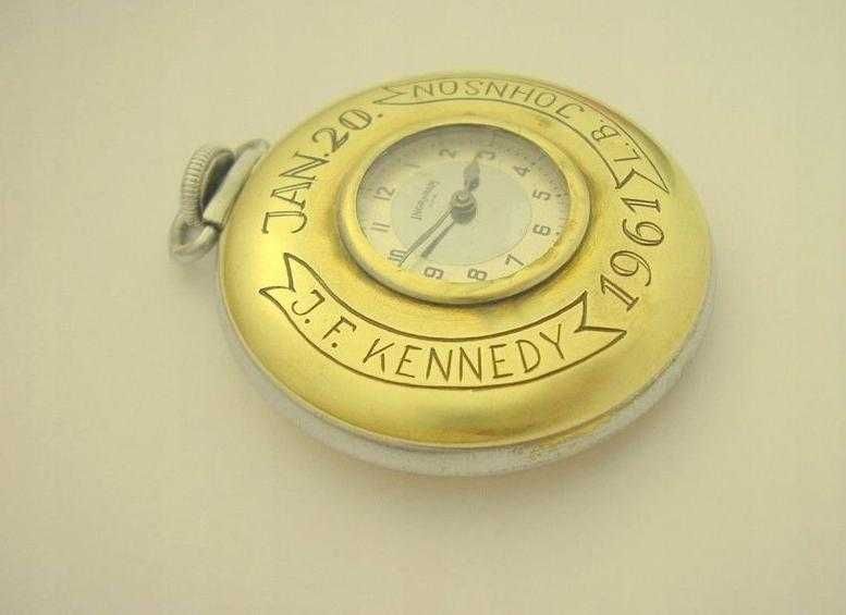 John F. KENNEDY watch Prezydent USA 1961 r. BIAŁY DOM zegarek ANTYK