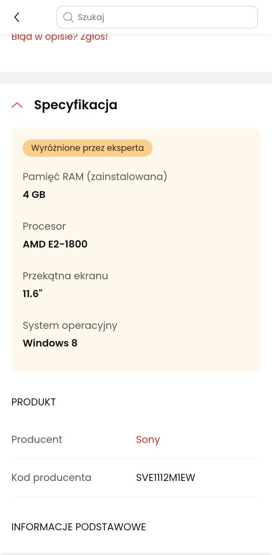 Laptop sony vaio