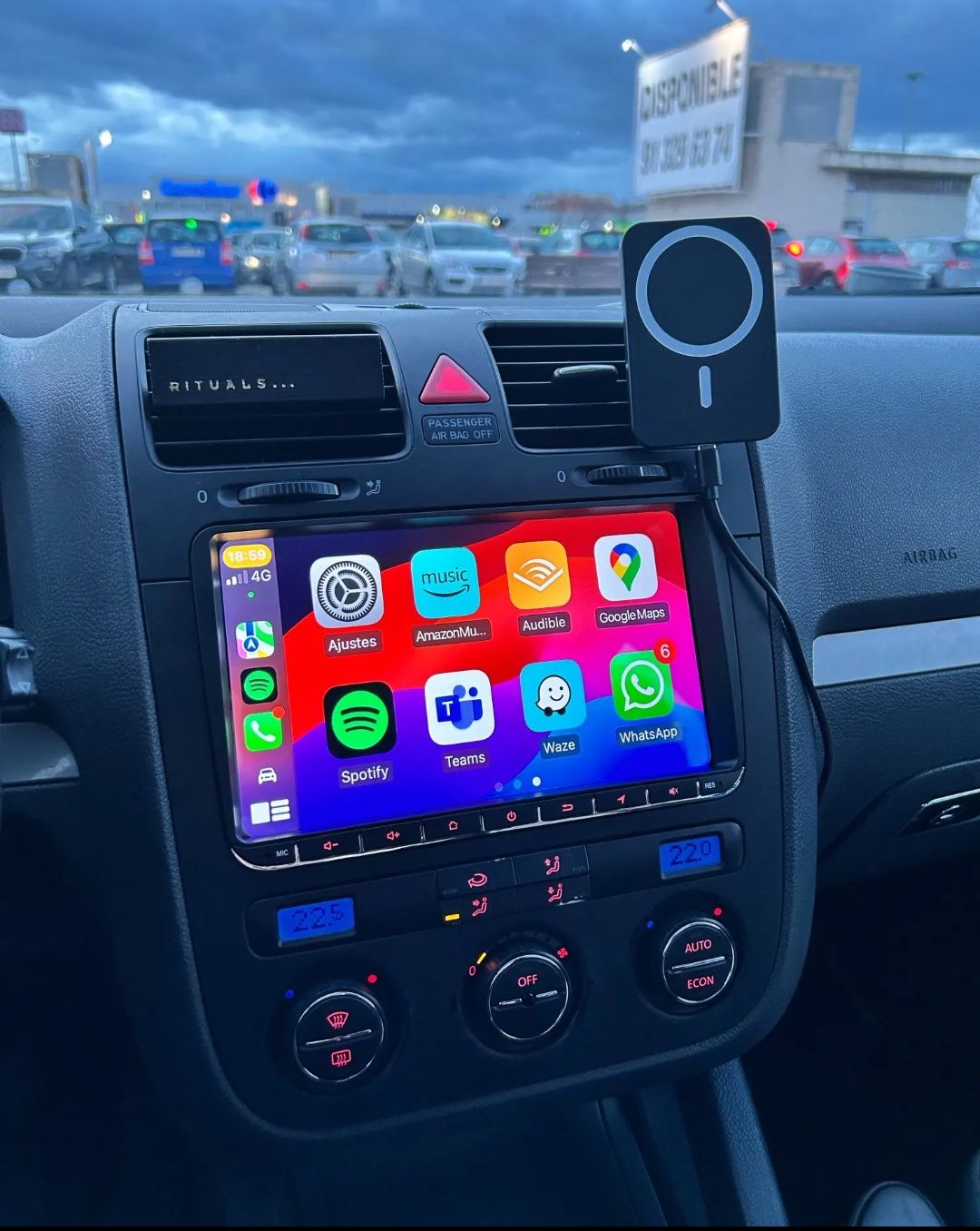 Rádio Volkswagen Android 13 com GPS (Novo)