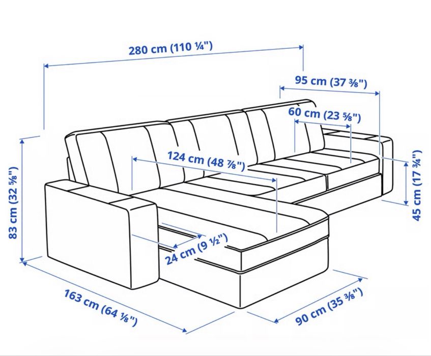 Vendo Sofá Chaise Longue Ikea