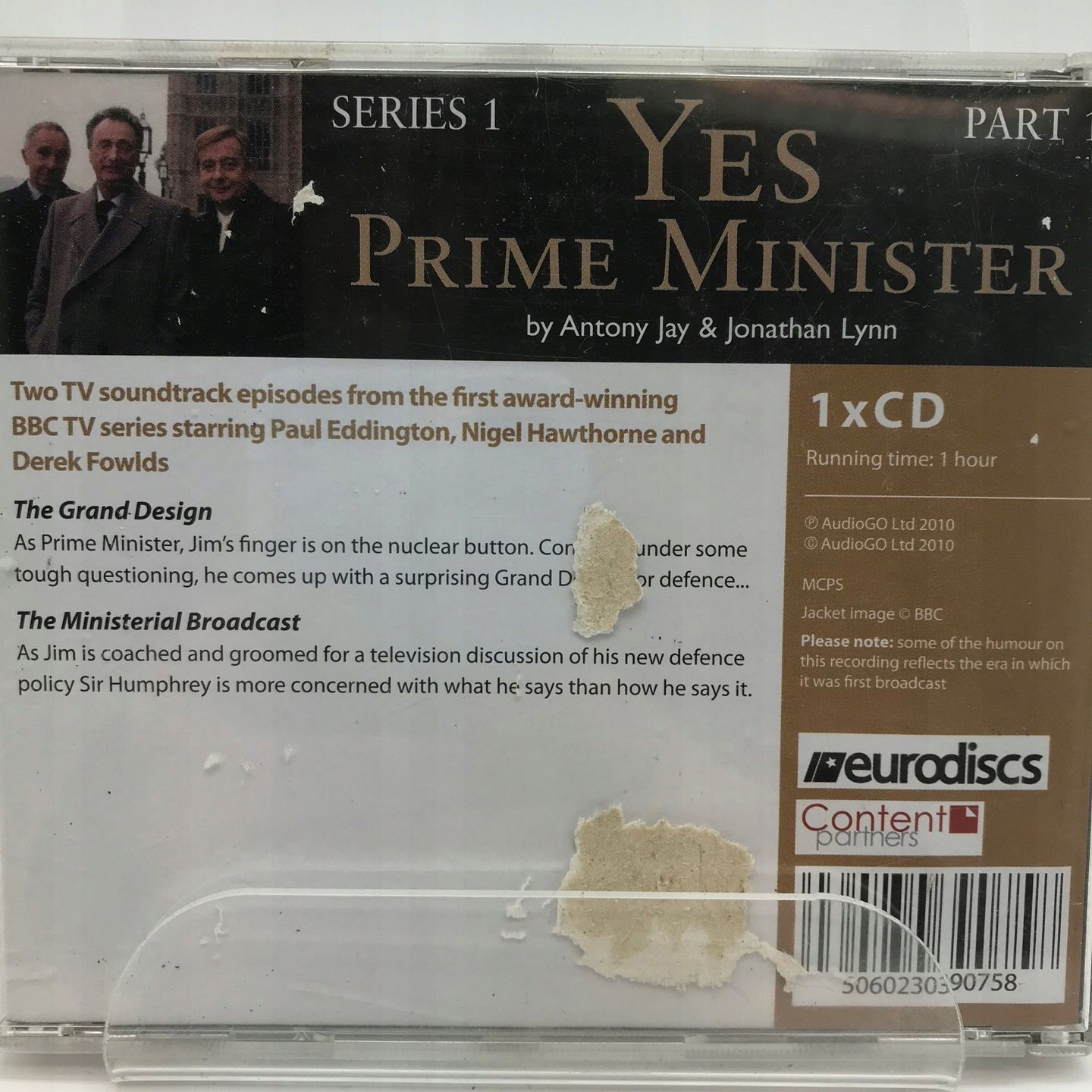 Cd - Antony Jay Jonathan Lynn - Prime Minister