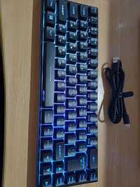 Ігрова клавіатура Keyboard KG360 RGB 68 Key WL Black 2E-KG360UBK