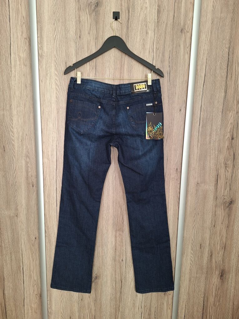Nowe niebieskie spodnie jeansowe straight męskie rozmiar 32