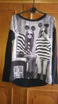 Damska szara bluzka/bluza BSK Bershka Myszka Mickey