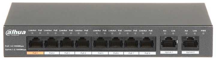 Гігабітний POE-свіч Dahua DH-PFS3010-8GT-96
