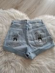 Nowe jeansowe krótkie spodenki śliczne misie cyrkonie Denim Life 38 M
