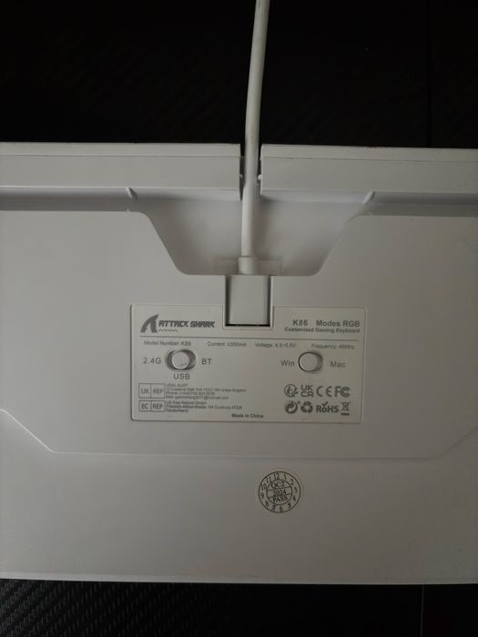 Teclado Gamer Attack Shark K86
