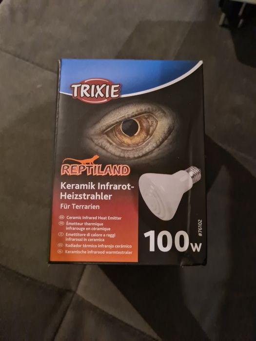 Lampa grzewcza 100 W trixie waż żółów gekon terarium