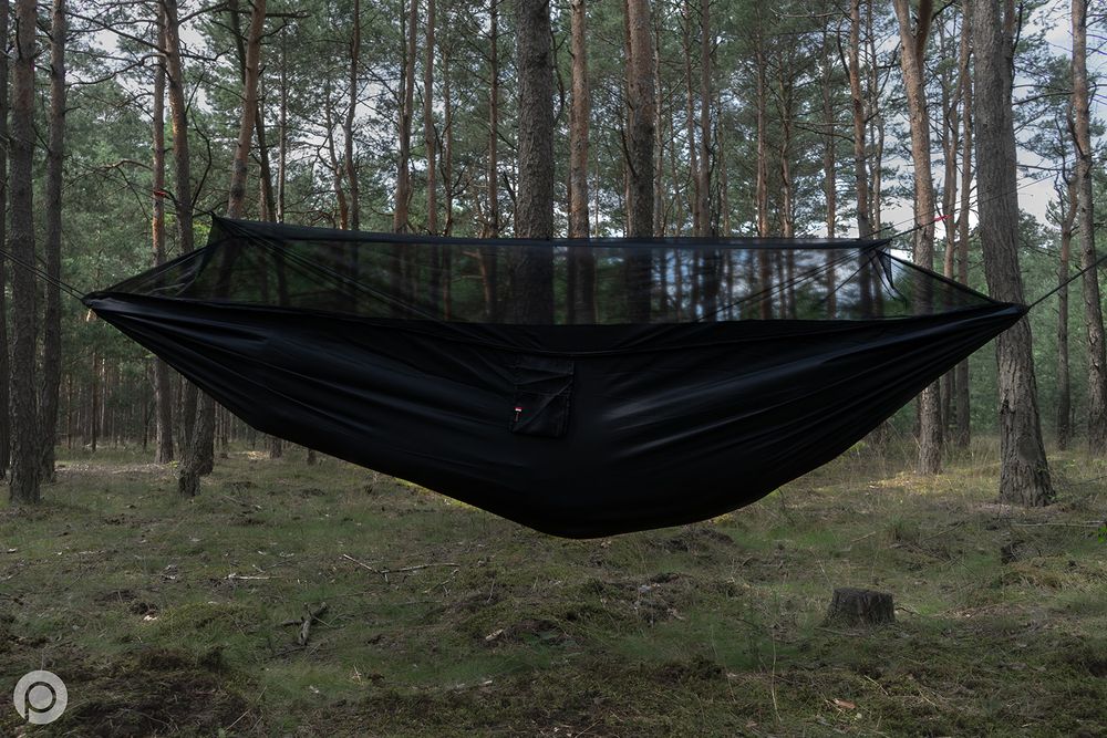 Hamak TigerWood Niedźwiedź czarny + moskitiera (TW.HN-BLK)