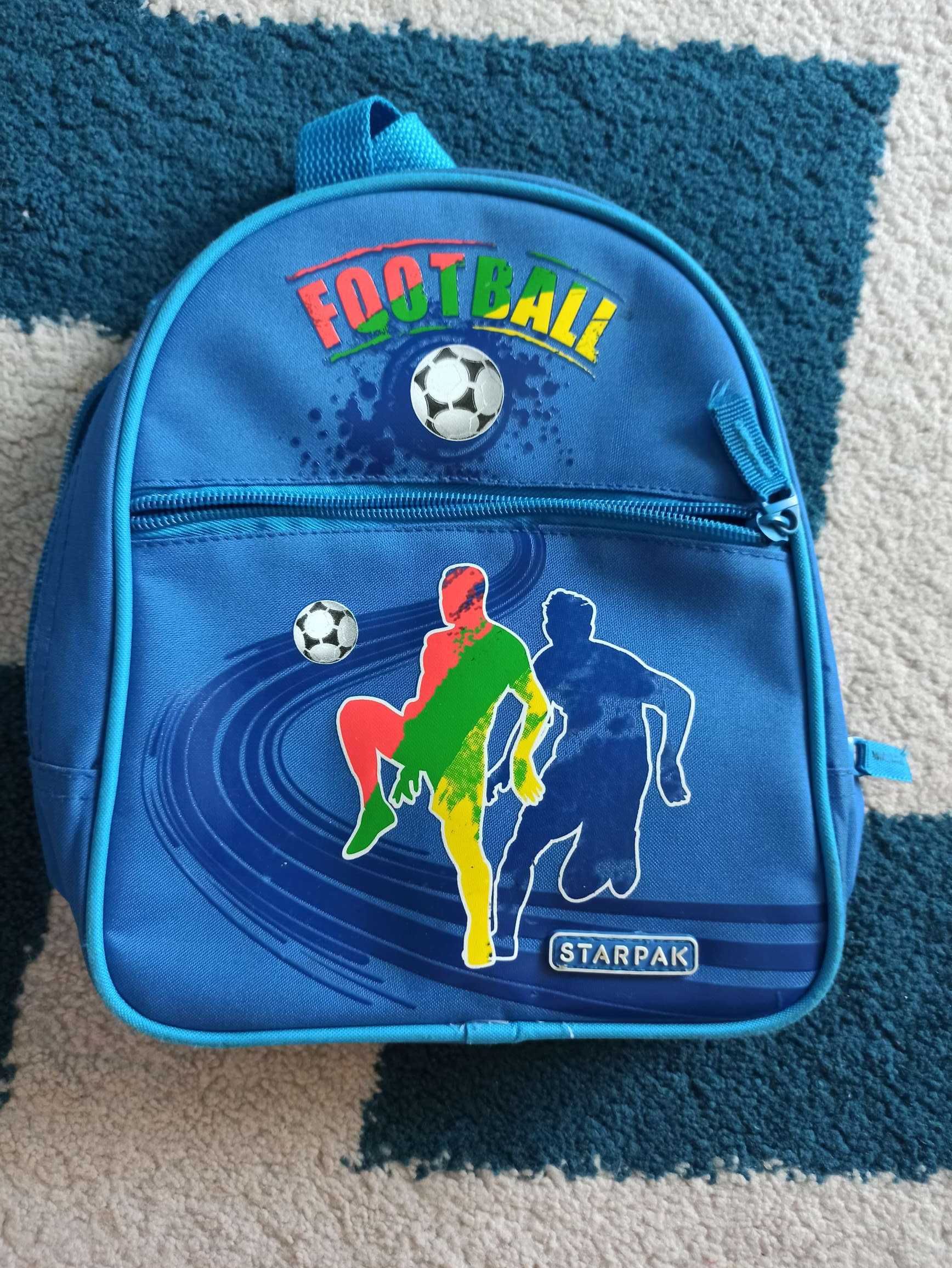 Plecak mały Starpak Football dla przedszkolaka niebieski