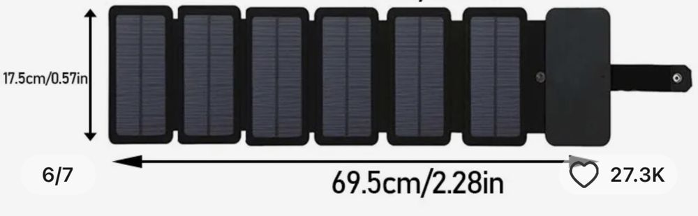 Сонячна панель , зарядка 1 А 5v