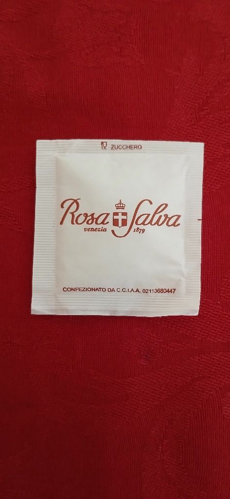 Pacote de açúcar Rosa Salva, Veneza