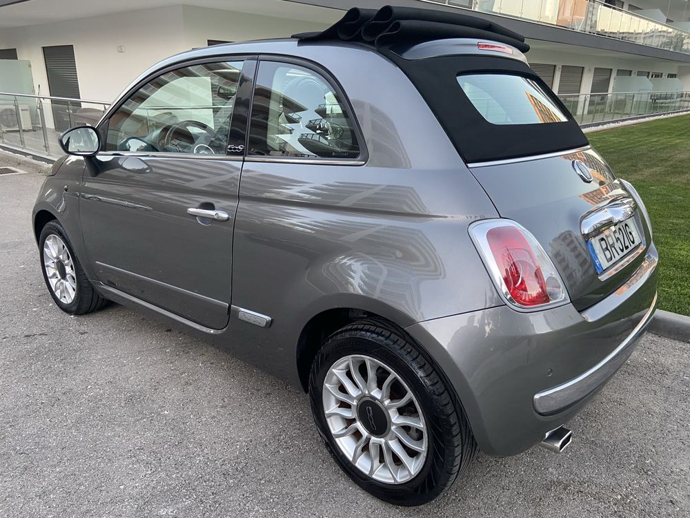 Fiat 500 Cábrio • 76 mil km • AUTOMÁTICO • Bancos Couro • 1.4 • 100 cv