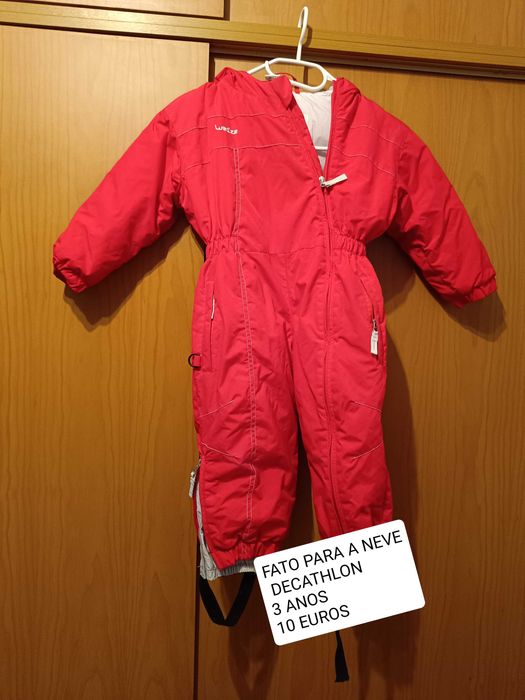 Fato para neve 3 anos