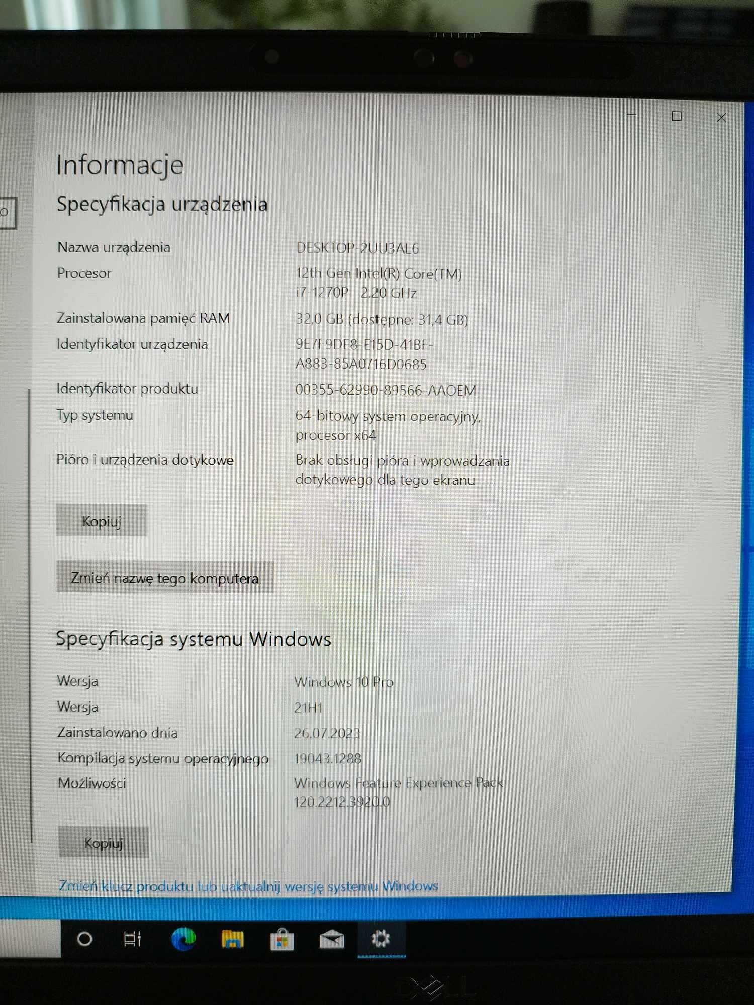 Laptop Dell Latitude 7530 15,6 " Intel Core i7 32 GB / 512GB szary
