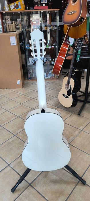 Gitara Klasyczna Ambra Viva White 4/4 Używana Bardzo Dobry Stan Biała