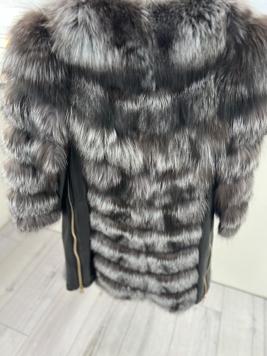 Чернобурка Шубка-жилетка трансформер