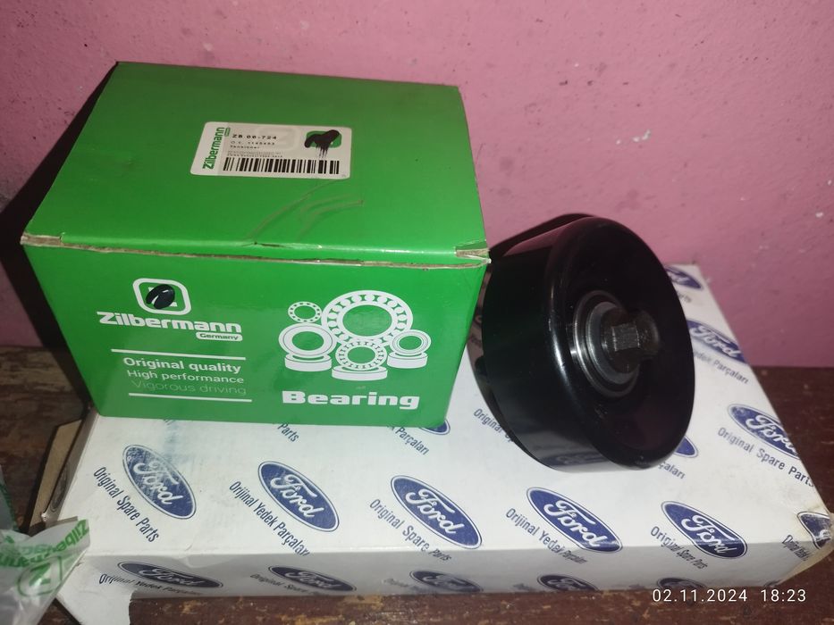 Ролик обвідний 90mm (кондиціонера) Ford connect, fiesta 4, focus 1