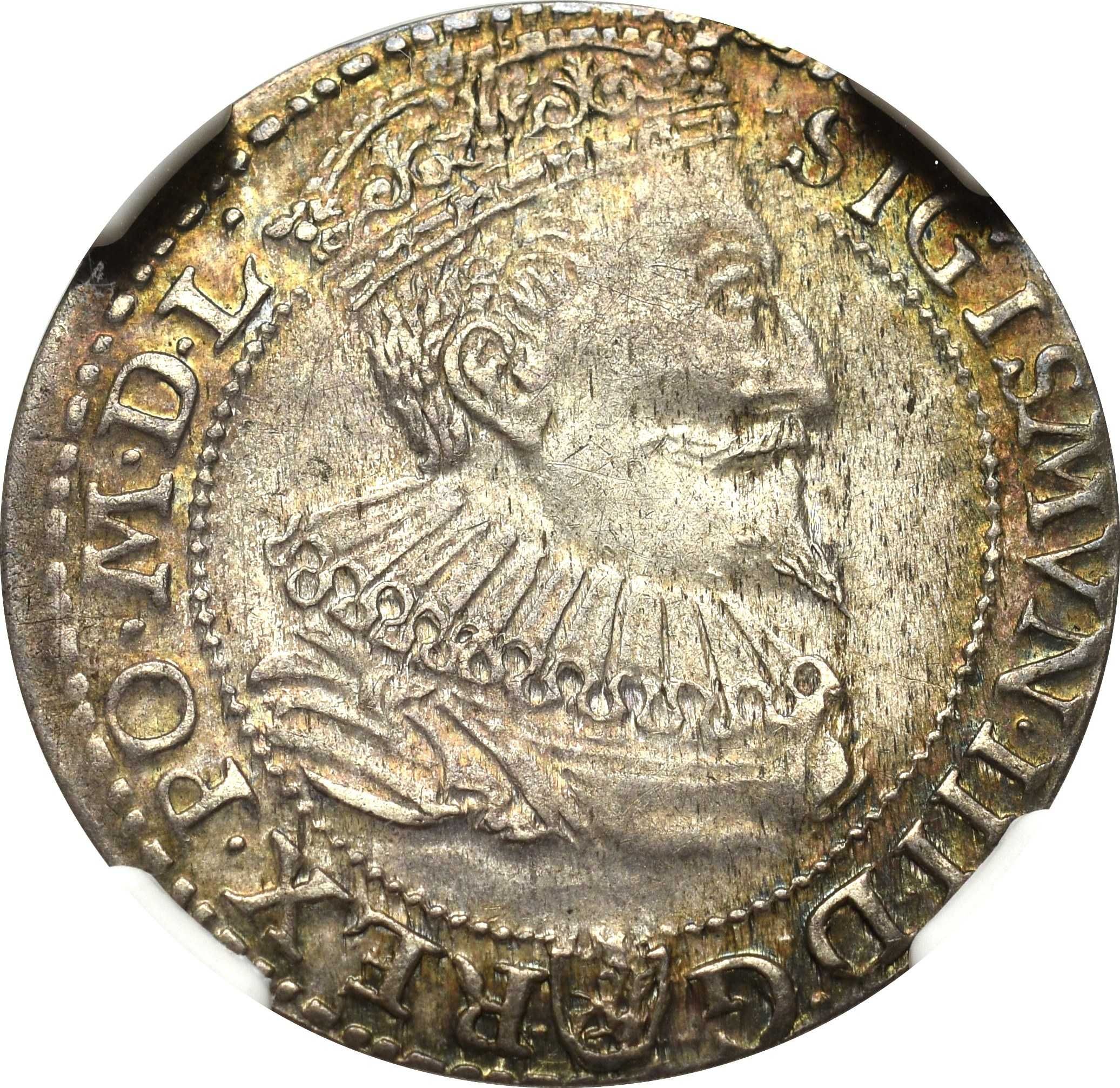 Szóstak 1596, Malbork, Zygmunt III Waza, NGC AU58