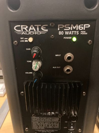 Monitores CRATE PSM6P - 80 watts