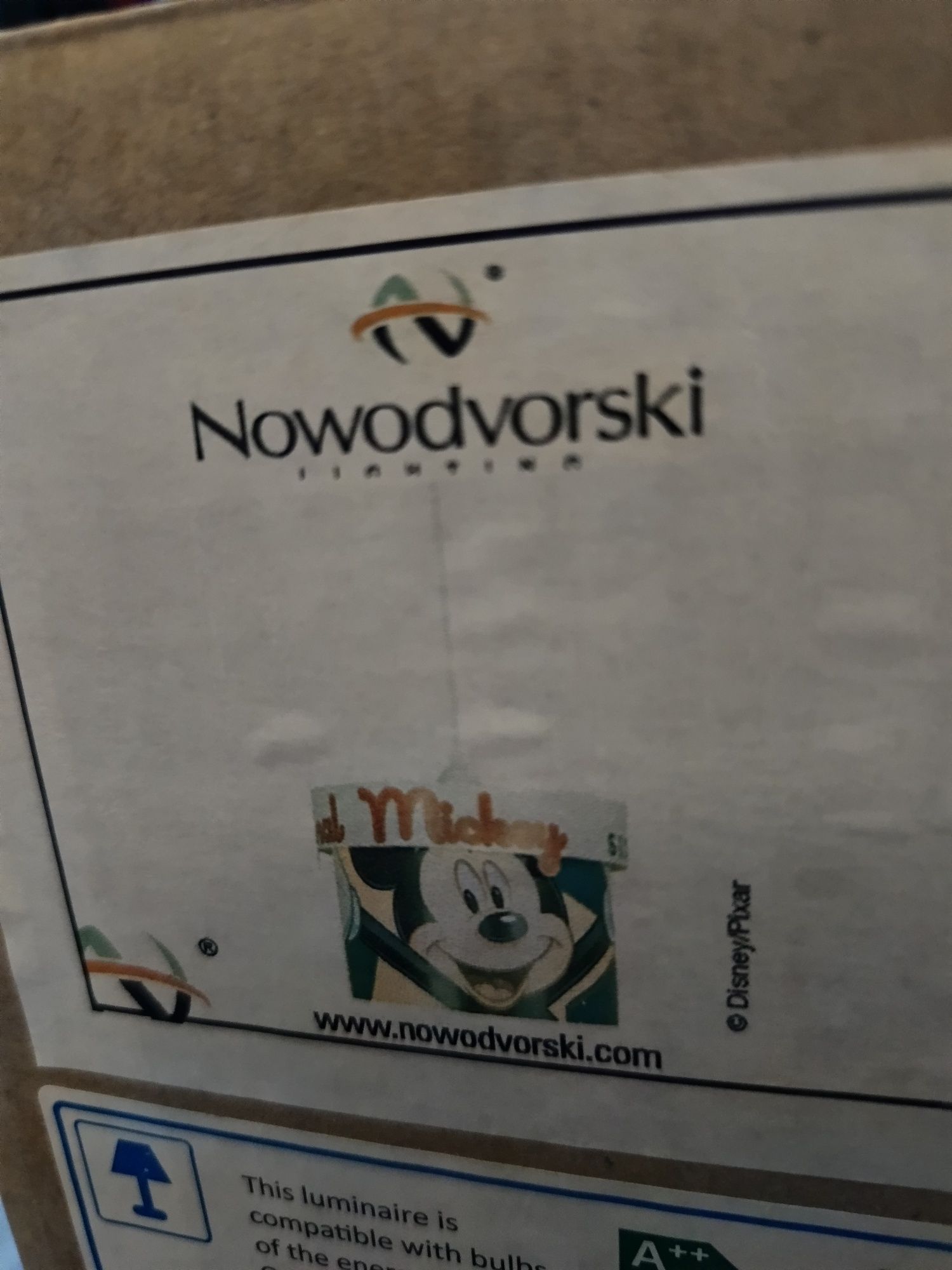 Nowy Abażur do lampy wiszącej Disney Myszka Miki