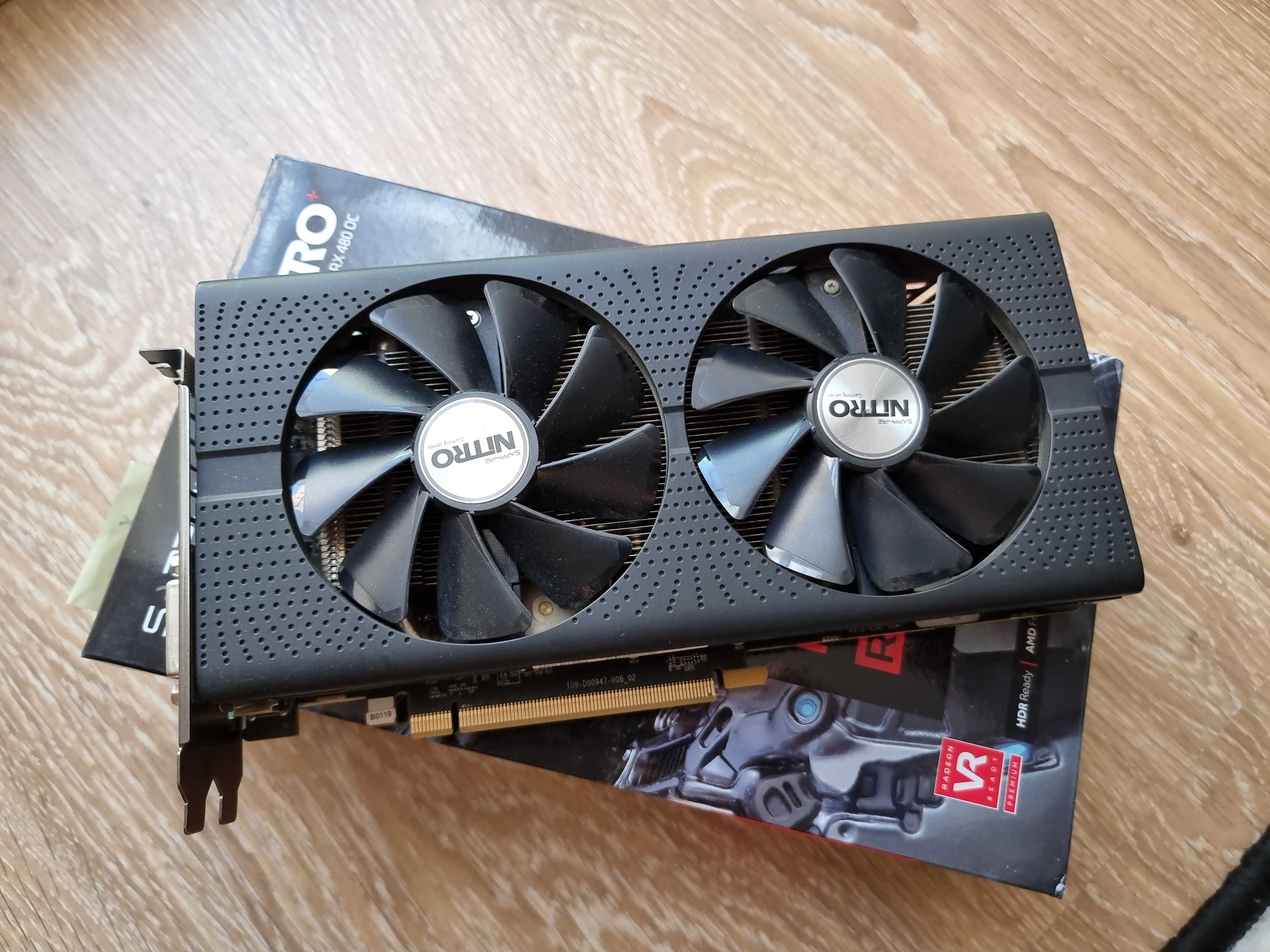 Продам відеокарту Sapphire Nitro+ RX 480 8GB DUAL OC